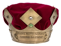 Andre Dawsons Actual 1987 Babe Ruth Sultan of Swat Crown Presented to Dawson -Presented to and Personally Owned by Dawson - Andre Dawson LOA 