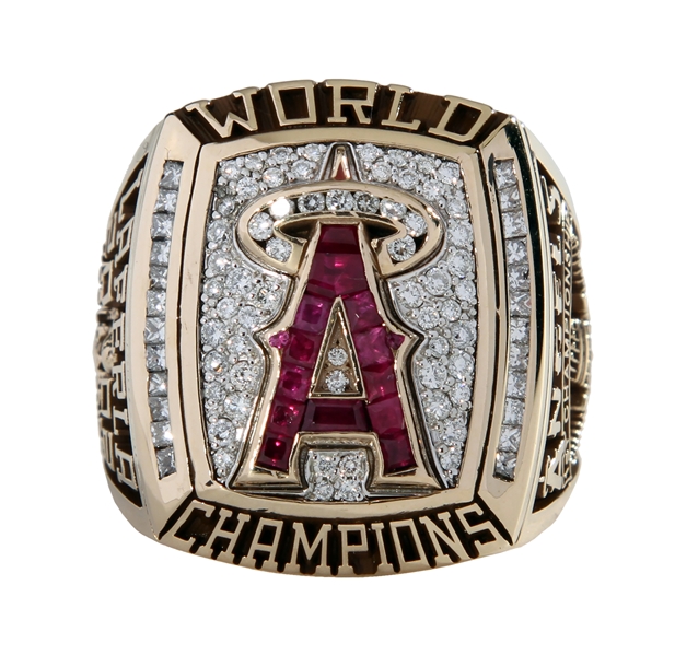 Lot Detail - 2002 Anaheim Angels World Series Champions Ring with