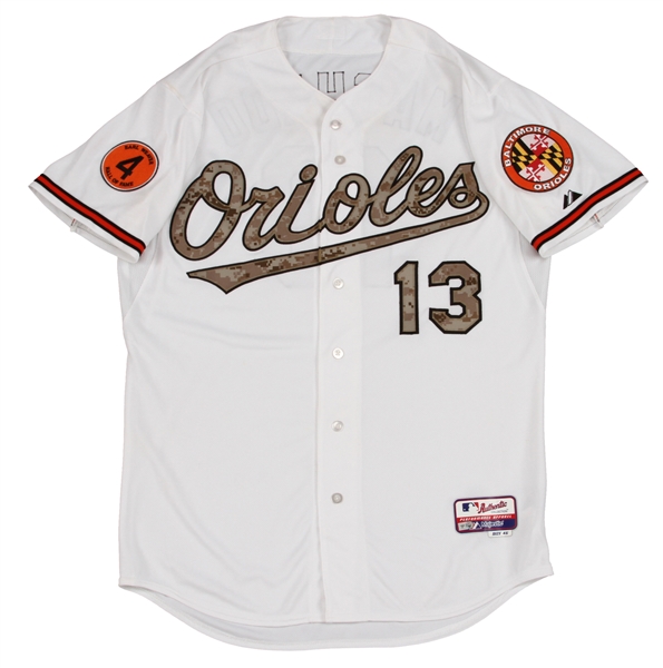 Baltimore Orioles Memorial Day Auction: Manny Machado Game-Used &  Autographed Away Camo Jersey & Cap