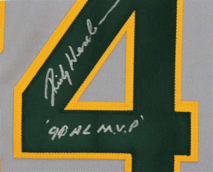 Lot Detail - Rickey Henderson Signed Oakland Athletics Jersey