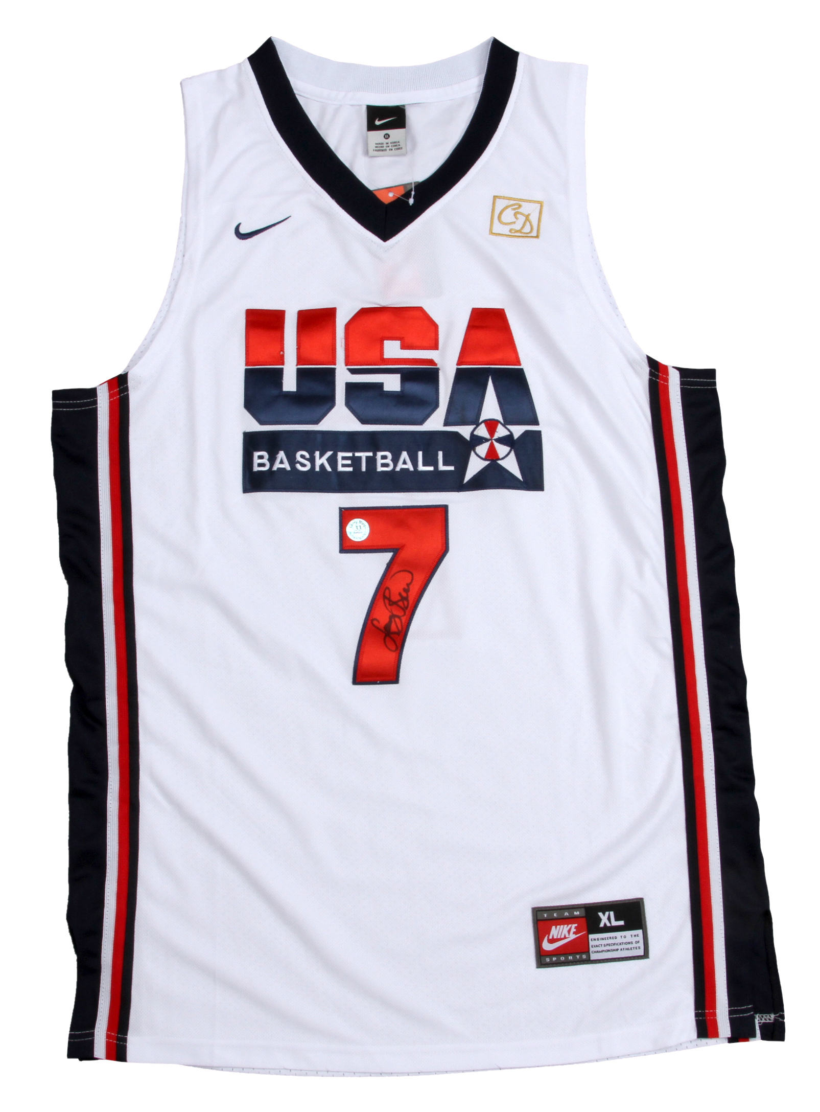 Lot Detail - Larry Bird Signed Nike USA Basketball Jersey