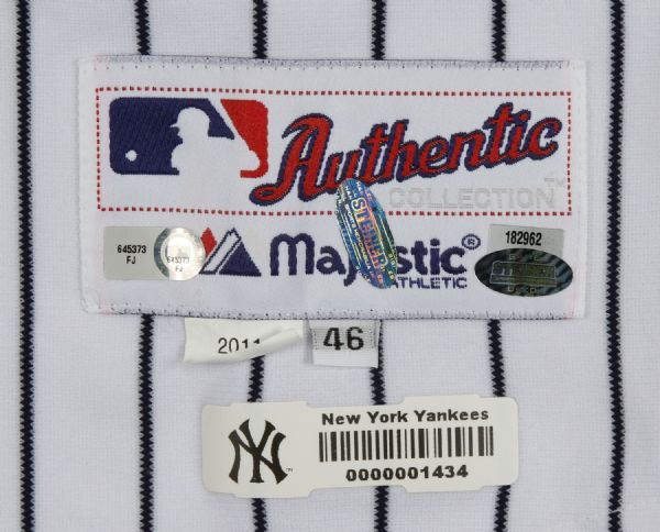 New York Yankees Mariano Rivera Fanatics Authentic Game-Used #42 Gray Jersey  from the 2011 MLB Season - FJ479971
