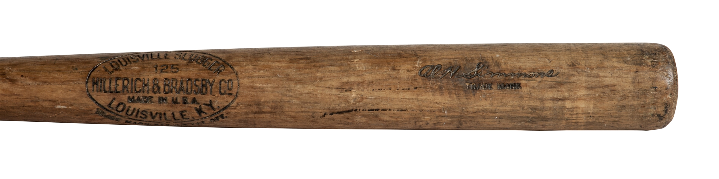 Outstanding 1931 Al Simmons Game Used Hillerich & Bradsby Bat from Batting Crown Season (PSA/DNA GU 9.5) Originates from Al Simmons Estate