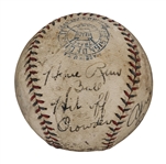 1932 Al Simmons  Game Used Home Run Ball Inscribed by Simmons From Simmons Estate (Mears and JSA) 4/16/32