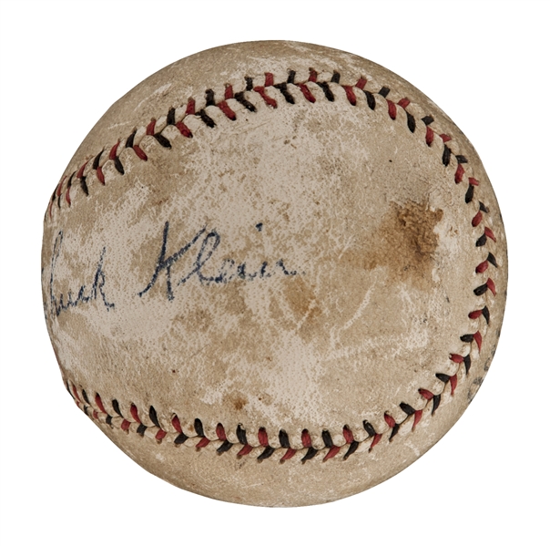 Lot Detail - 1933 Chuck Klein Triple Crown Season Game Used PSA 9 Bat