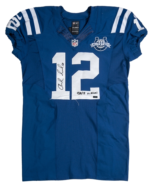 Andrew Luck Game Used and signed Jersey 