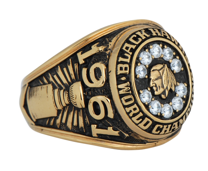 1961 Chicago Blackhawks Stanley Cup celebration ring, limited