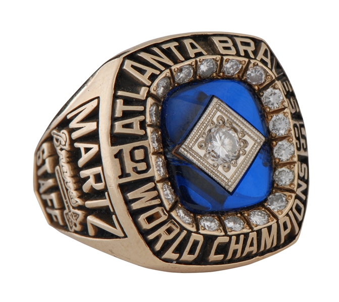 Lot Detail - 1995 Atlanta Braves World Series Championship Ring - Jim Martz