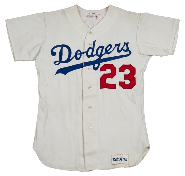 Lot Detail - 1975 Jimmy Wynn Game Used LA Dodgers Home Jersey