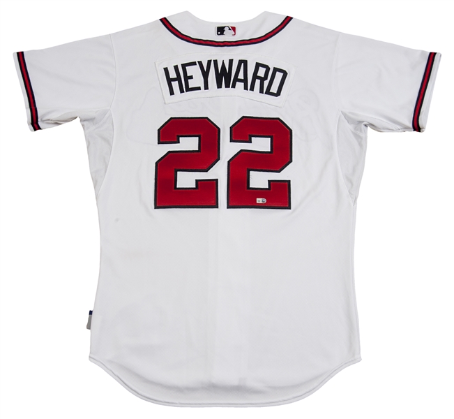 Jason Heyward Signed Game-Used Atlanta Braves Jersey (MLB Hologram