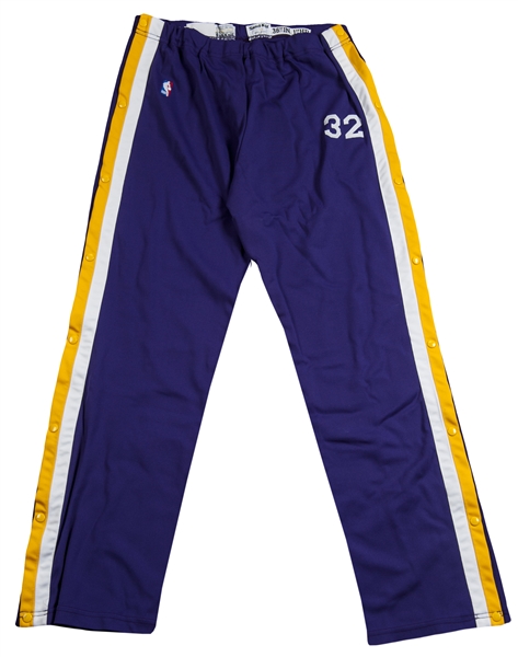 Lakers black & yellow warm up pants