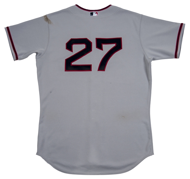 Mike Trout 2014 Game-Used 70s Throwback Jersey (Jersey Hologram