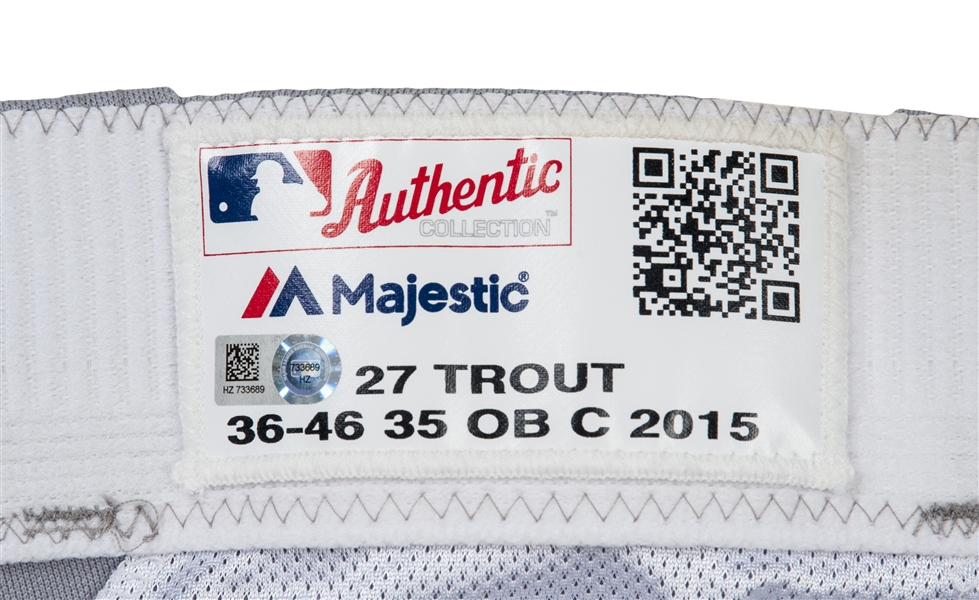 Lot Detail - Mike Trout Game-Worn 2011 Angels Throwback Road