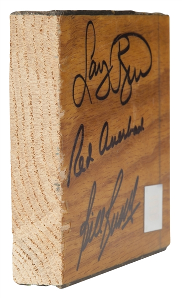 Lot Detail - Bill Russell, Larry Bird, and Red Auerbach Signed