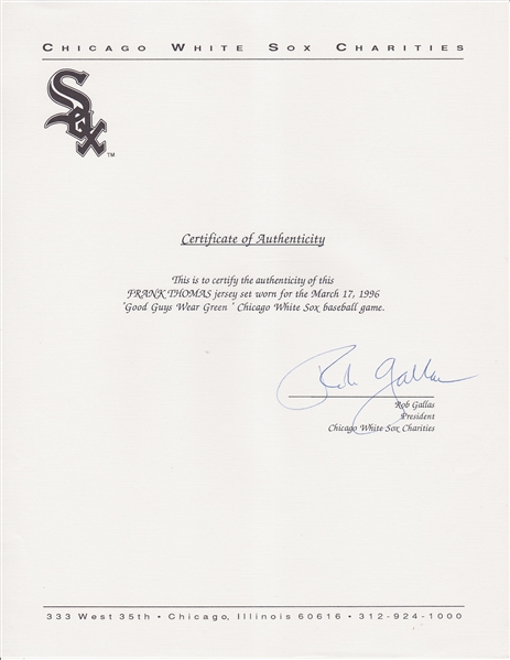Chicago White Sox Frank Thomas Autographed Pro Style Black Jersey BAS  Authenticated - Tennzone Sports Memorabilia