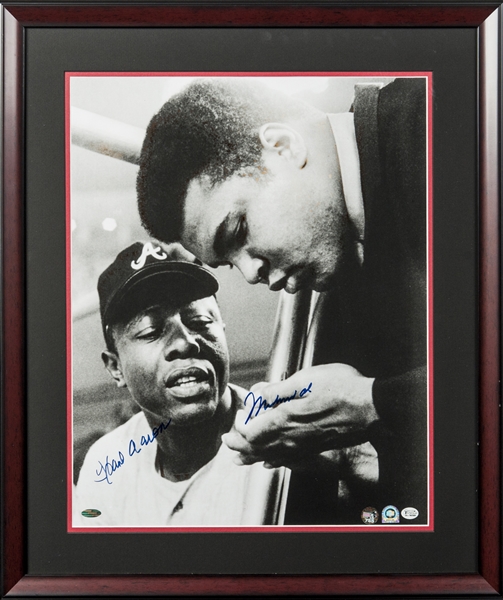 Hank Aaron Autographed Picture - 16x20 715 HR SI Cover framed Mint Steiner  COA 74
