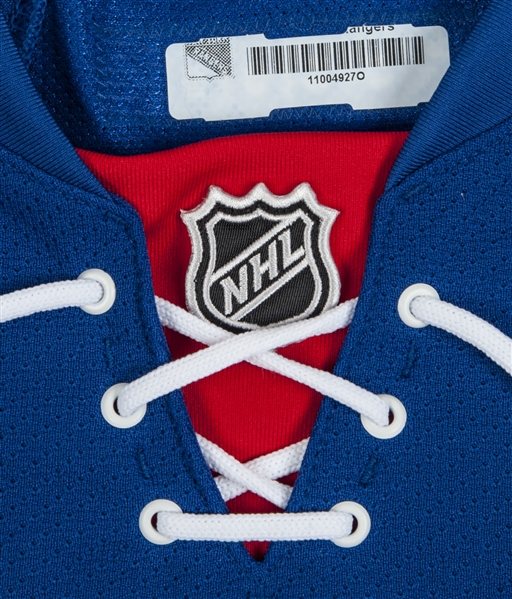 Reebok Premier NHL A New York Rangers #61 Rick Nash Home Blue Jersey