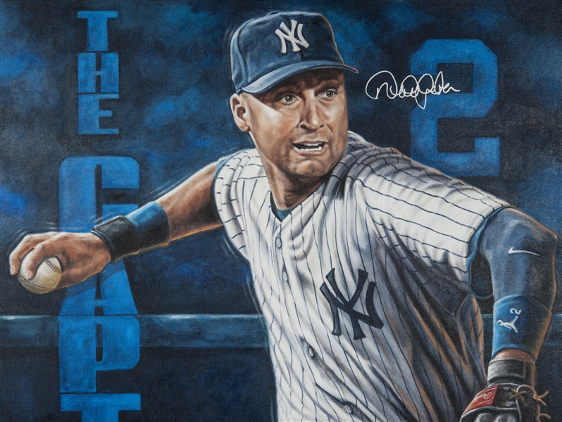 New York Yankees Derek Jeter Painting