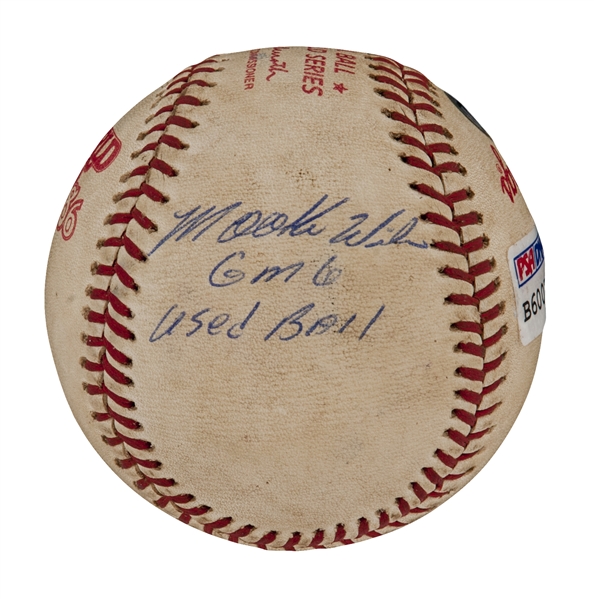 Lot Detail - Historic 1986 World Series Game 6 Used Baseball