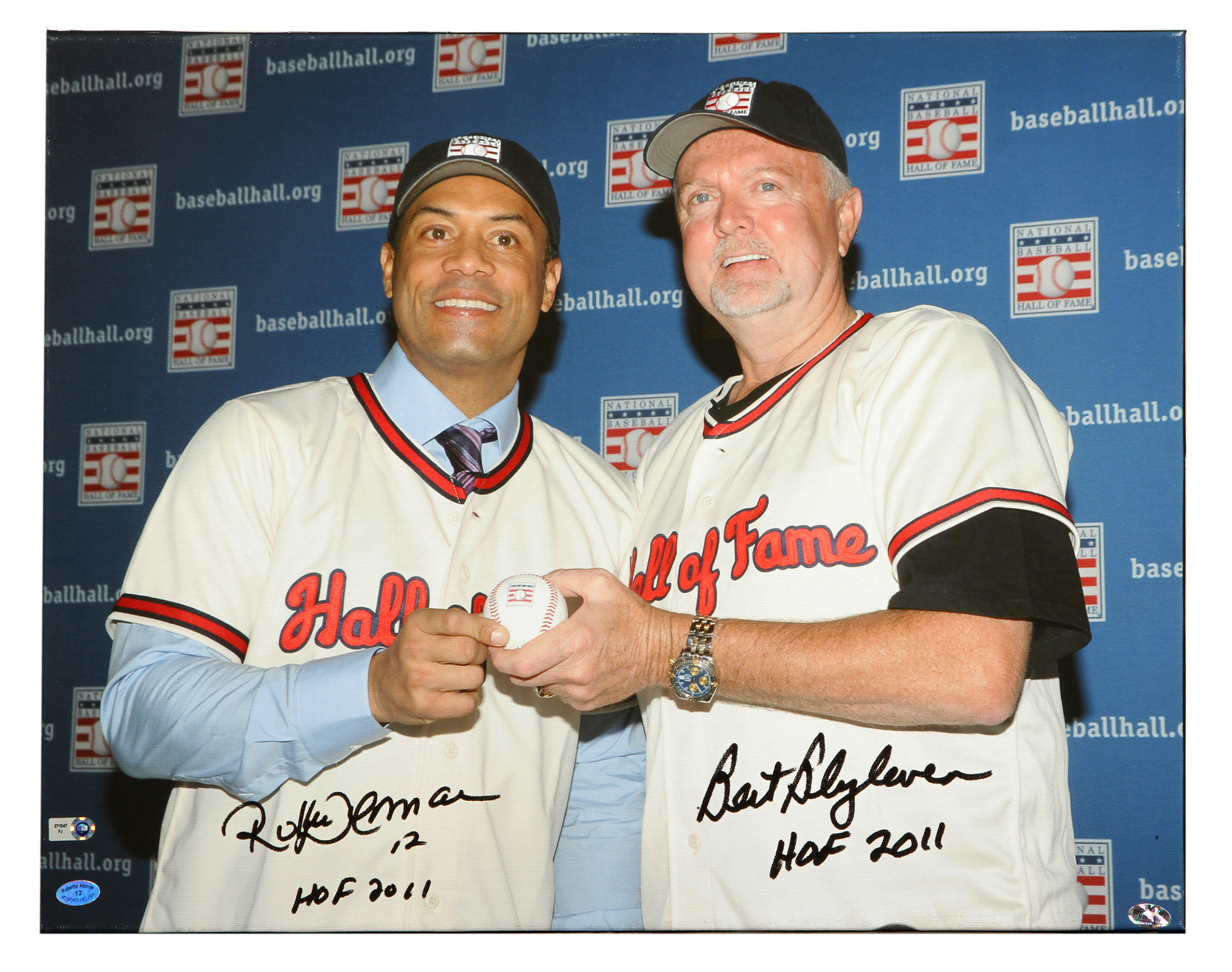 Lot Detail - 2011 Roberto Alomar and Bert Blyleven MLB Authenticated ...