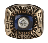 1975 Kentucky Colonels ABA Championship Players Ring - Ted McClain (McClain LOA) (Only Player Ring Ever Offered for Public Sale)
