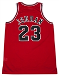 Michael Jordan Photo-Matched (2/1/1998) Game Used Bulls Road Jersey From Final Championship Season (MeiGray and Bulls LOAs)