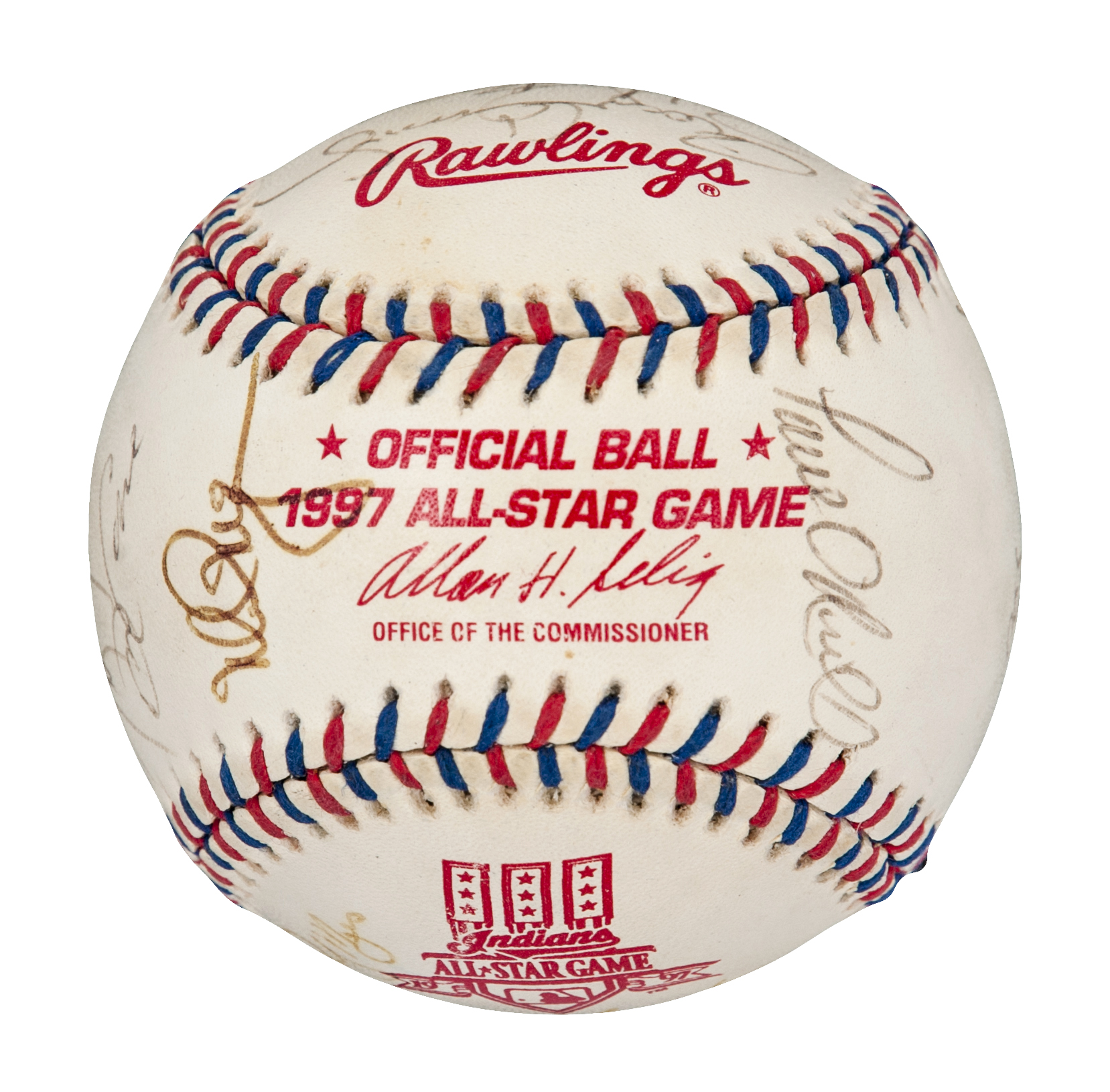 Lot Detail 1997 MLB All Stars MultiSigned Offical Bud