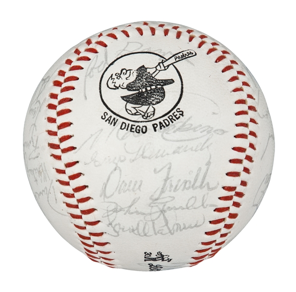 The San Diego Padres - Autographed Signed Baseball Circa 1980 With  Co-Signers