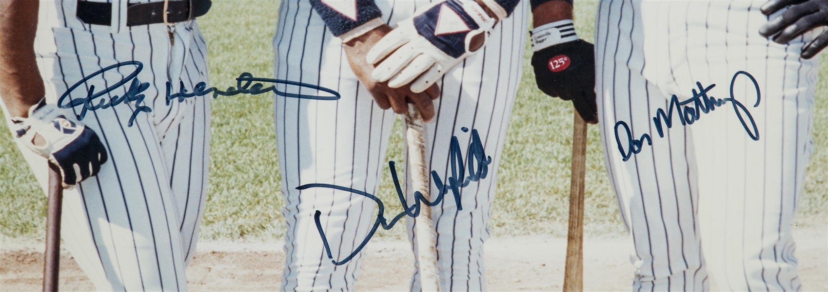 Don Mattingly Rickey Henderson Dave Winfield Signed 8x10 Baseball Phot –  Super Sports Center