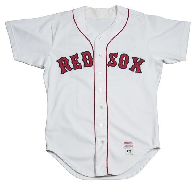 1983 Wade Boggs Autographed Game Used Home Red Sox Jersey