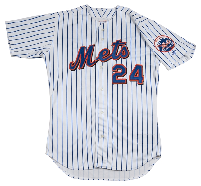Lot Detail - 2000 Rickey Henderson New York Mets Game Worn Away Jersey