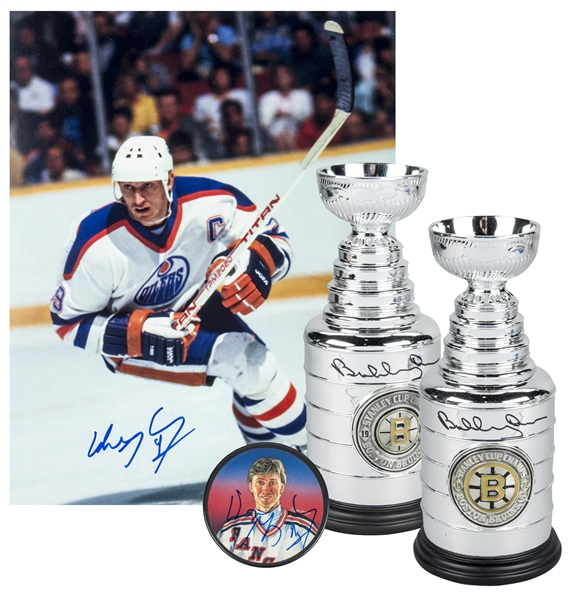 Bobby Orr Signed Boston Bruins Stanley Cup Mini Replica - NHL Auctions