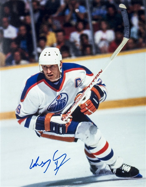 Wayne Gretzky Autographed New York Rangers Final Game 11X14 Photo
