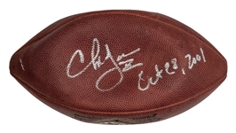 2001 Charlie Garner Game Used and Signed Football From 10/28/01 (Garner LOA & PSA/DNA)