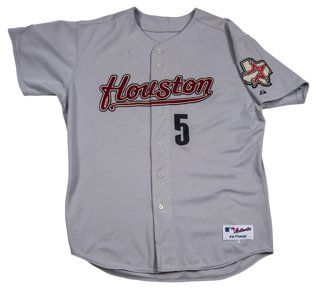 Lot Detail - 2003 Jeff Bagwell Game Used Houston Astros Road Jersey