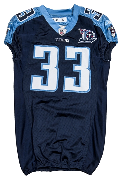 Lot Detail - 2008 Michael Griffin Game Used Tennessee Titans Home Jersey  (Team COA)