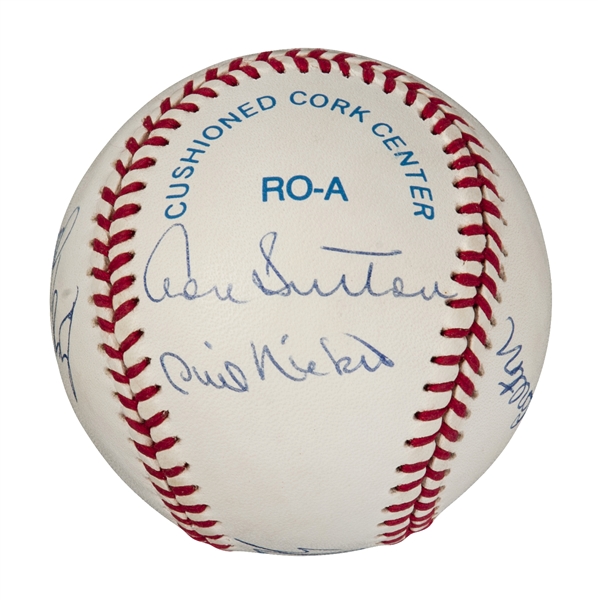 300 MLB Wins Club Autographed & Inscribed Rawlings Replica