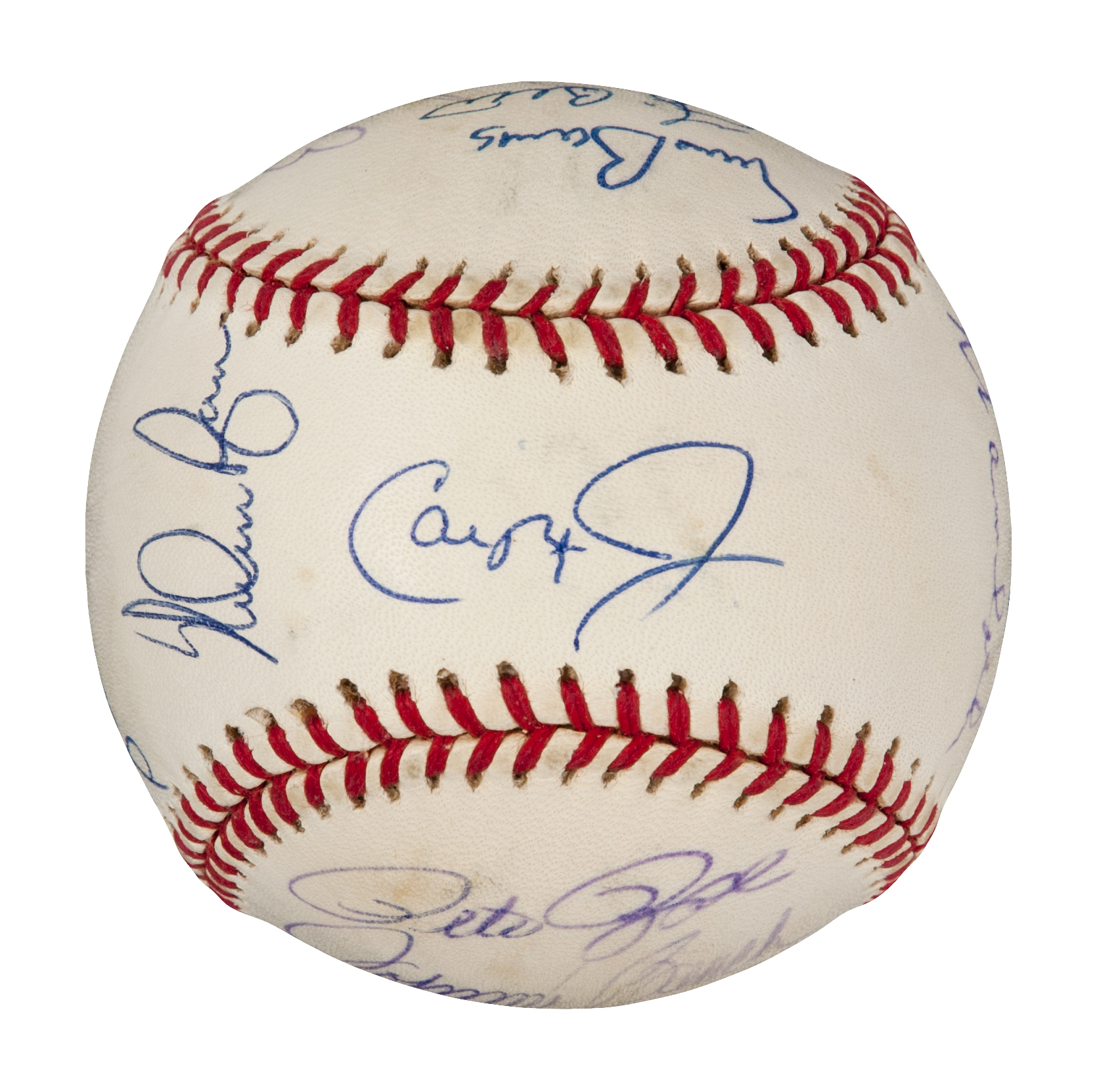 Lot Detail - All-Century Team Multi-Signed Baseball With 12 Signatures (PSA)1670 x 1663