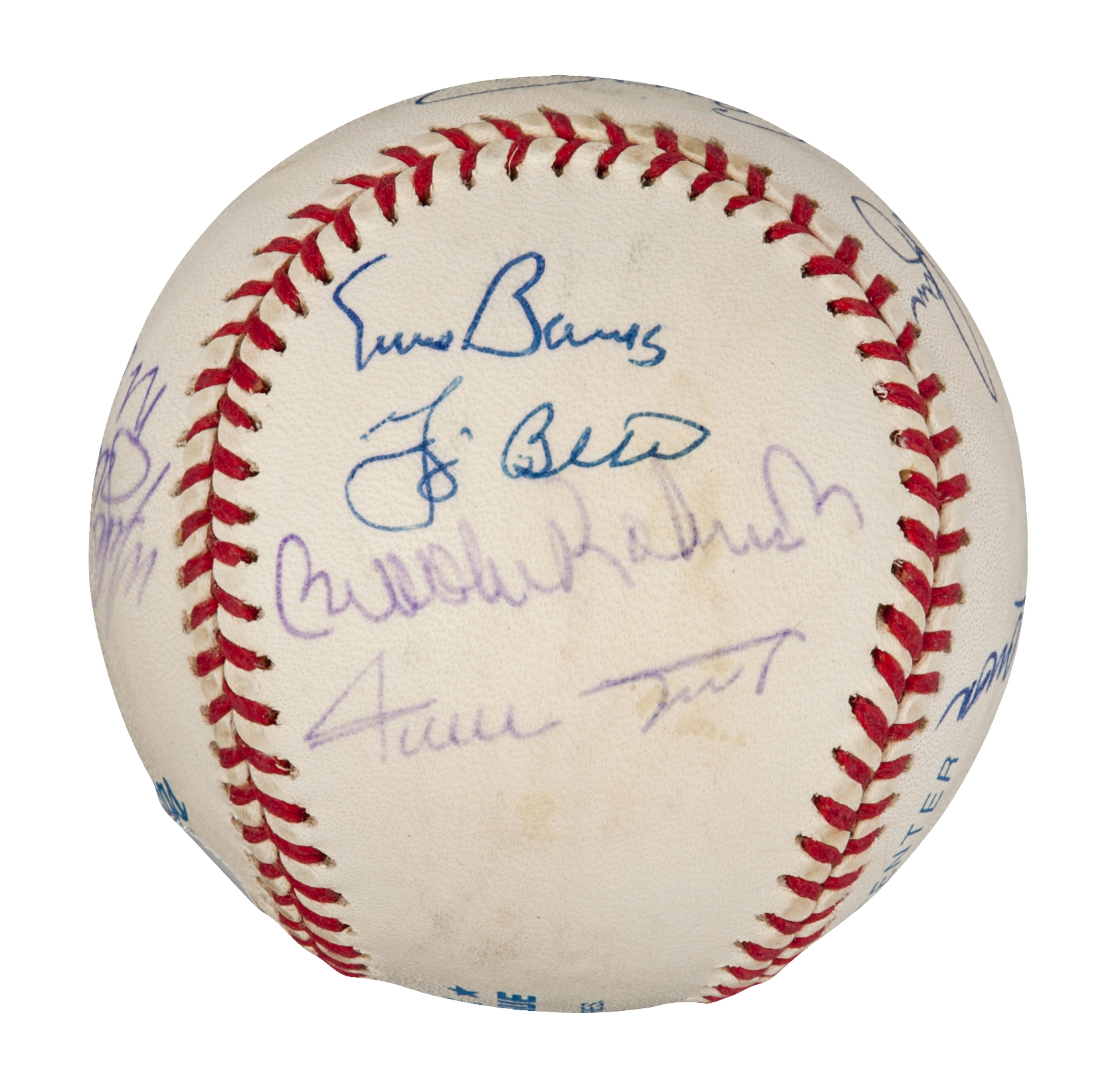 Lot Detail - All-Century Team Multi-Signed Baseball With 12 Signatures (PSA)