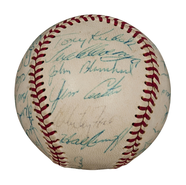 New York Yankees 1961 Team Autographed American League Baseball - 32  Signatures