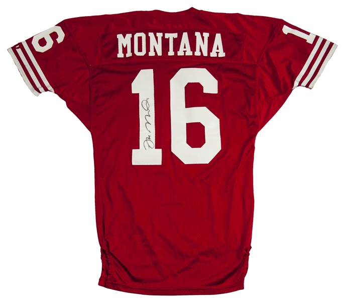 joe montana game worn jersey