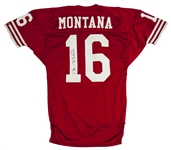 1990 Joe Montana Game Used and Signed 49ers Home Jersey (MVP Season) (MEARS A-10) Originates from Ronnie Lott (Additional LOA)
