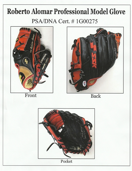 Roberto Alomar Signed 1989 Padres Game Model Batting Glove PSA/DNA COA  Autograph - Autographed MLB Gloves at 's Sports Collectibles Store