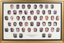 NBA 50 Greatest Players of All Time Framed Litho 