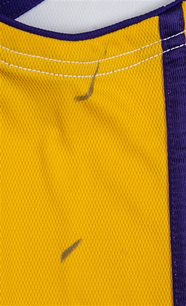 Lot Detail - 2010 Kobe Bryant Game Issued and Signed L.A. Lakers NBA Finals  Jersey (Lakers Team LOA)