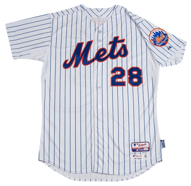 Lot Detail - 2015 Daniel Murphy Photo Matched Game Used New York Mets Home  Pinstripe Jersey Vs Washington Nationals on 10/4/15 (MLB Authenticated)