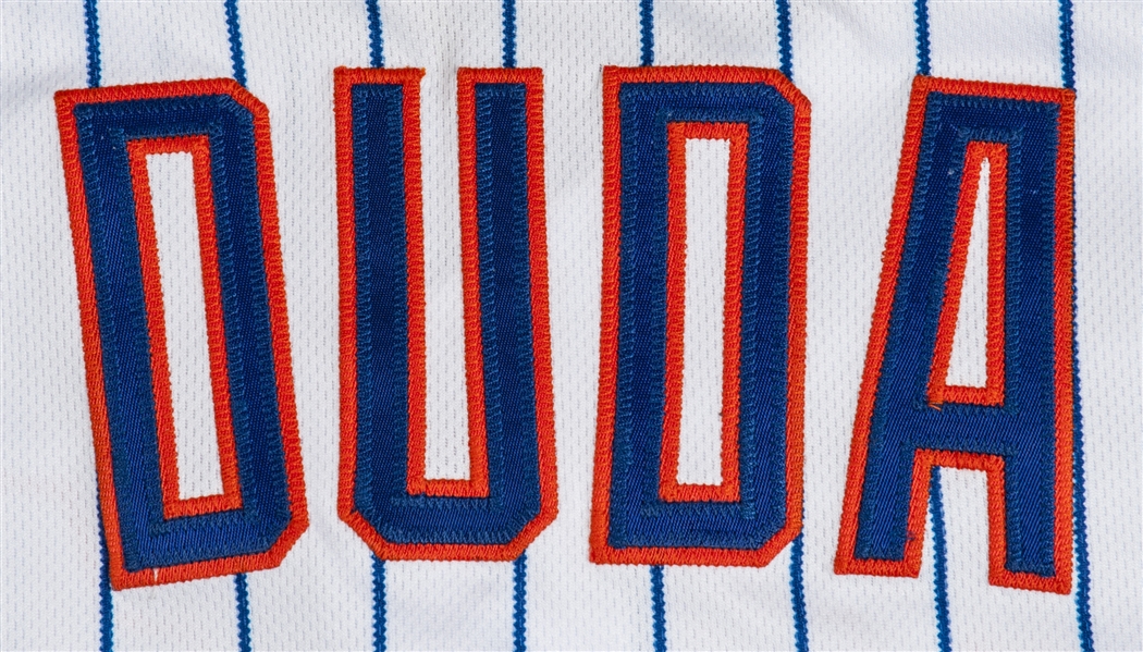 Lucas Duda #21 - Game used Los Mets Jersey - Mets vs. Nationals