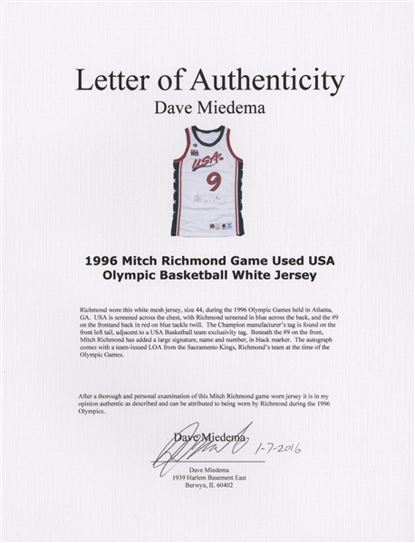 NBA 1996 All-Star #2 Mitch Richmond White Swingman Throwback