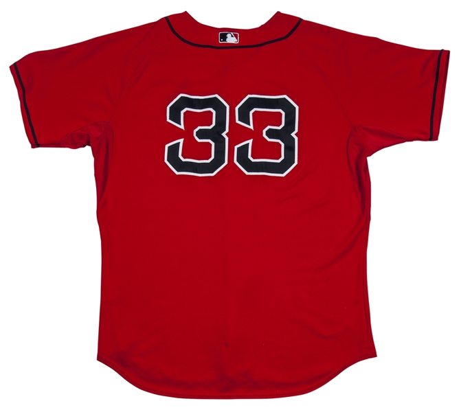 Lot Detail - 2007 Jason Varitek Boston Red Sox Game-Used Red Alternate  Jersey (MLB Hologram) (Steiner LOA) (Championship Season) (MEARS A10)