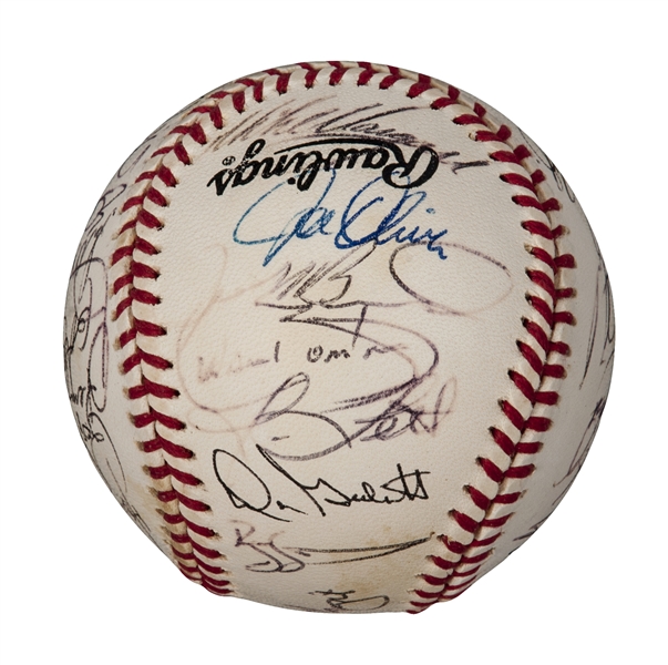 barry larkin autographed baseball